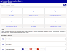 Tablet Screenshot of pollutioncontrolequipments.com