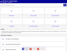 Tablet Screenshot of pollutioncontrolequipments.net